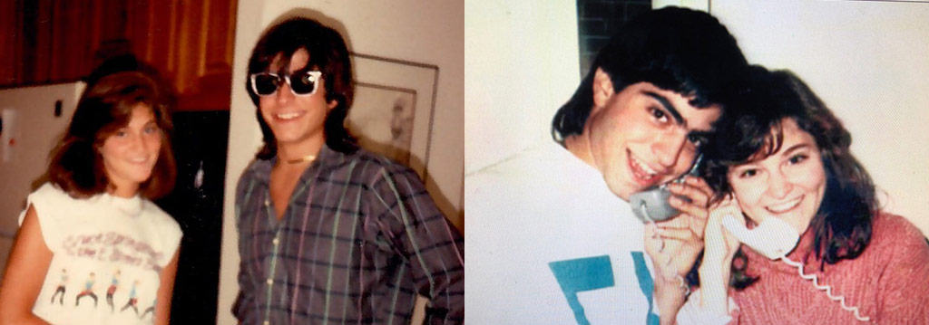 Alex and James in the 80s